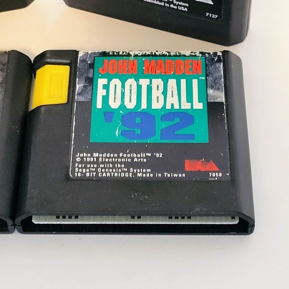 VTG Sega Genesis EA Sports Games Lot Of 4. Madden 92/93 Hockey. NOT TESTED. - Picture 3 of 12